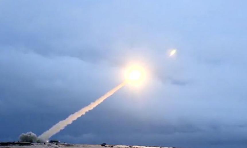 Испытания ракеты «Буревестник». Фото министерства обороны РФ.
